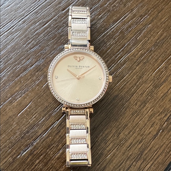 Olivia Burton Rose Gold Crystal Women's Watch - Picture 10 of 10